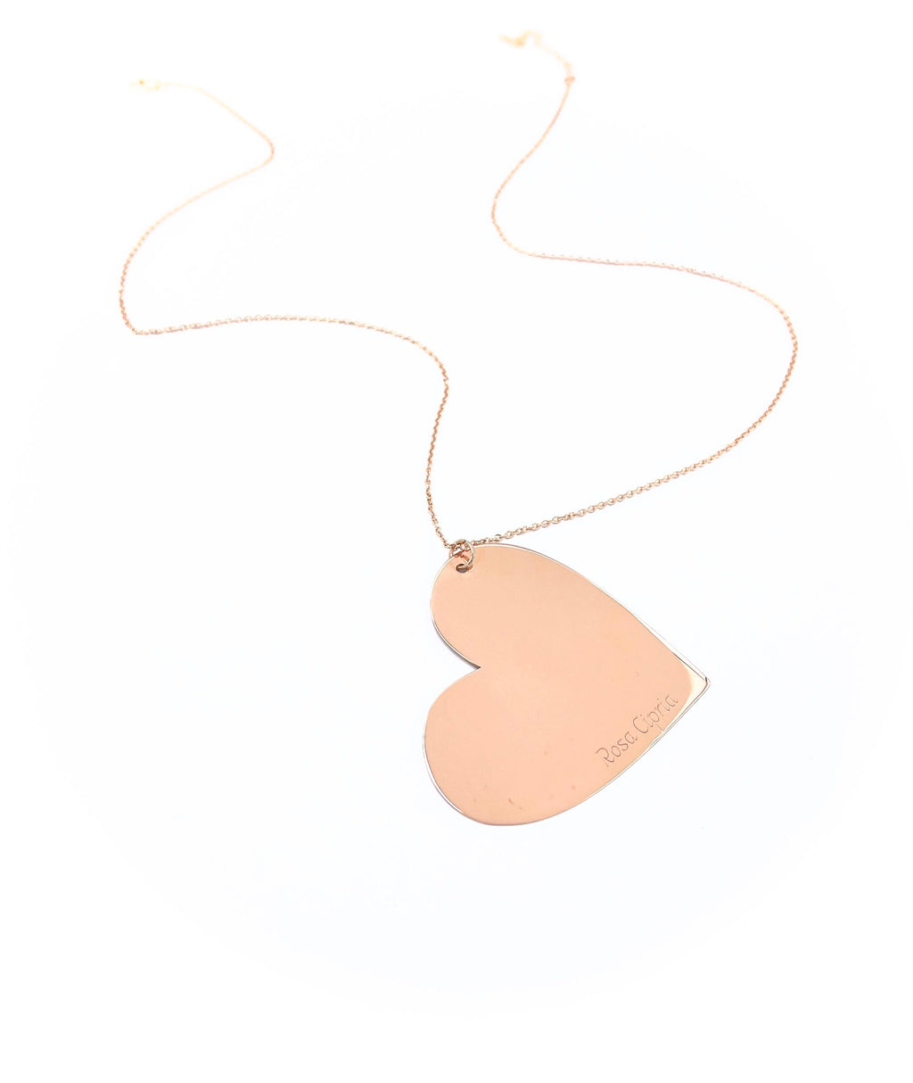Collana lunga cuore oro rosa best seller