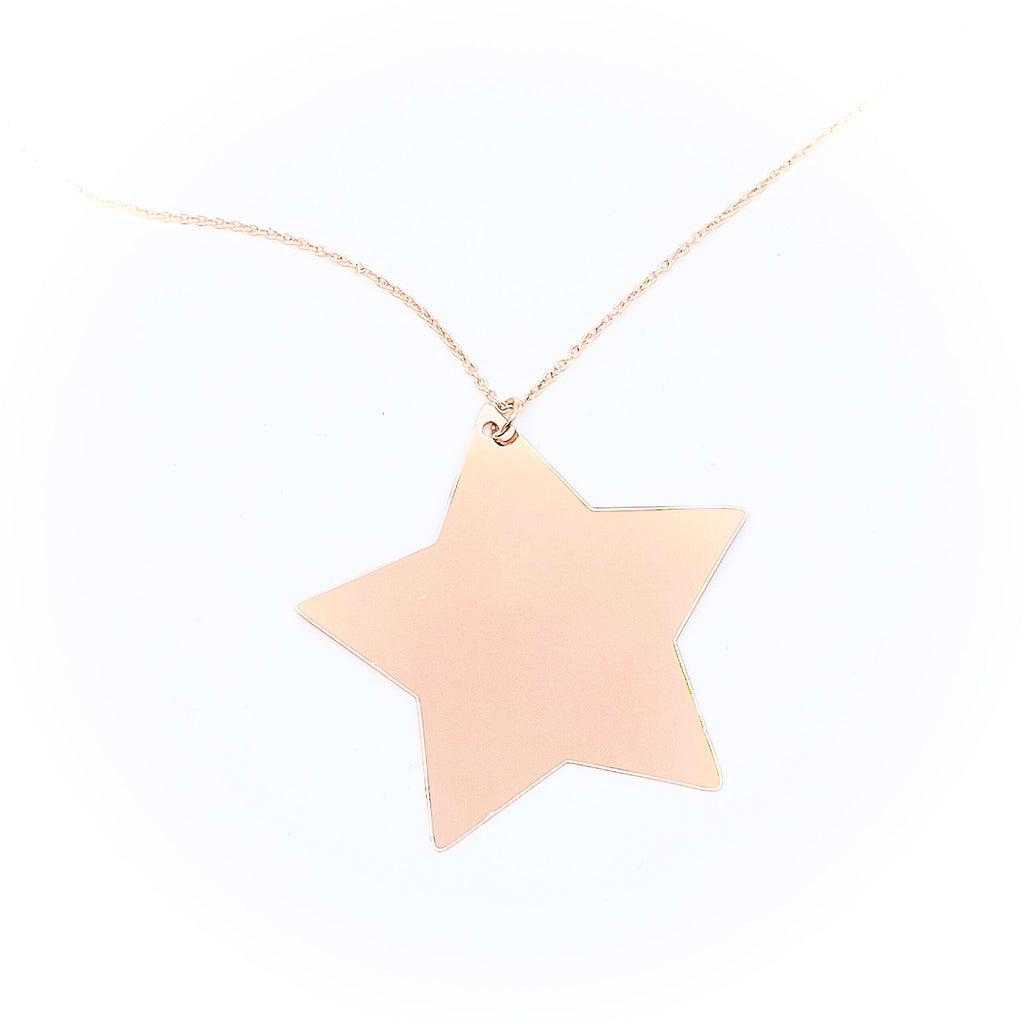 Collana stella oro rosa best seller