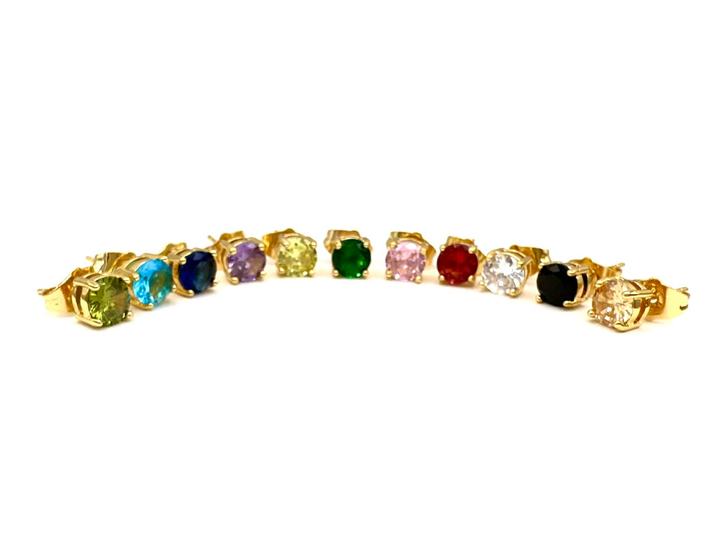 Orecchini punto luce swarovski oro