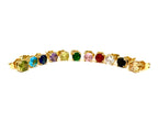 Orecchini punto luce swarovski oro