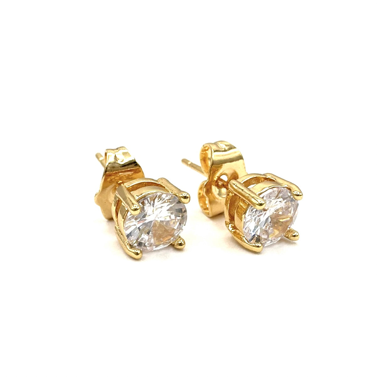 Orecchini punto luce swarovski oro