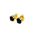 Orecchini punto luce swarovski oro