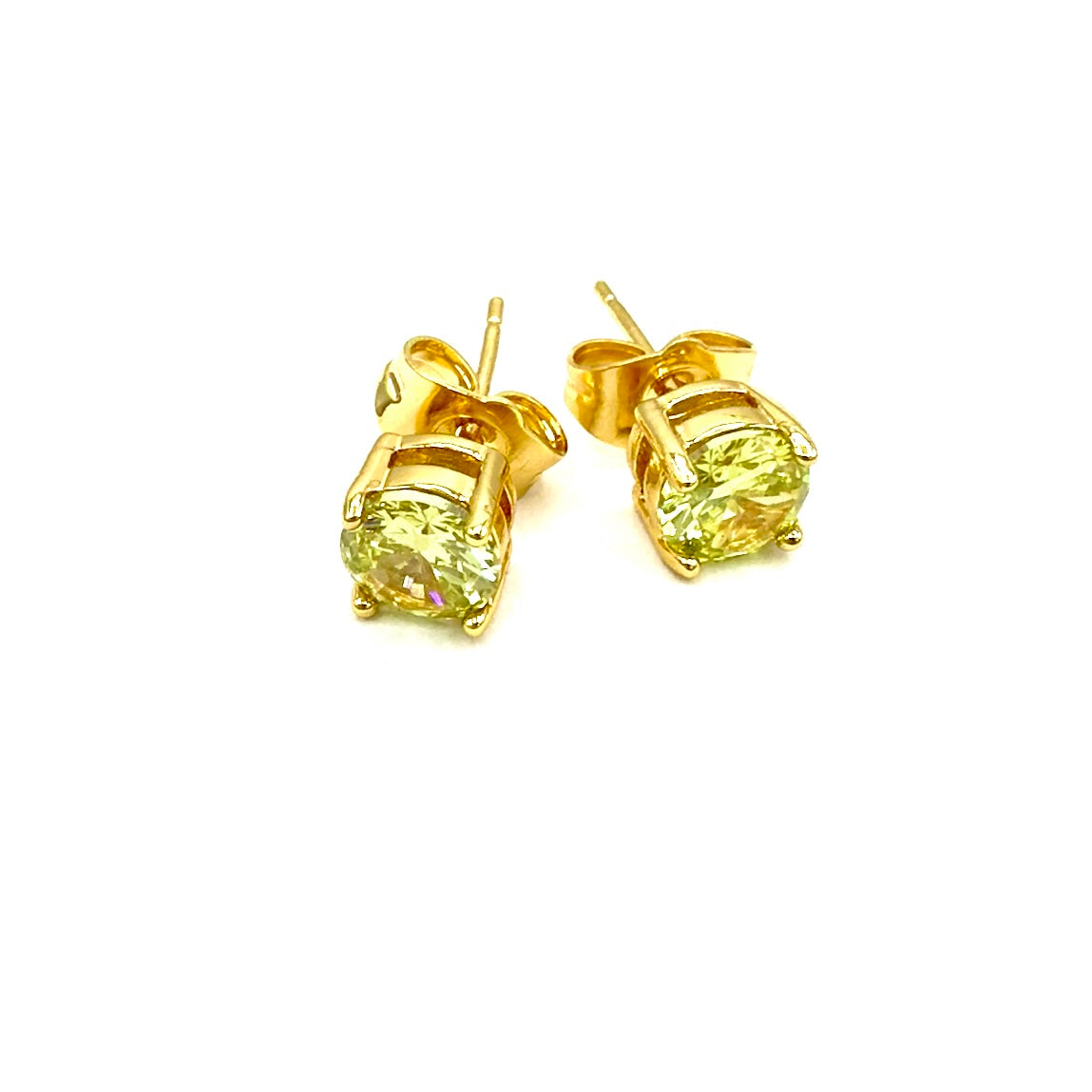 Orecchini punto luce swarovski oro