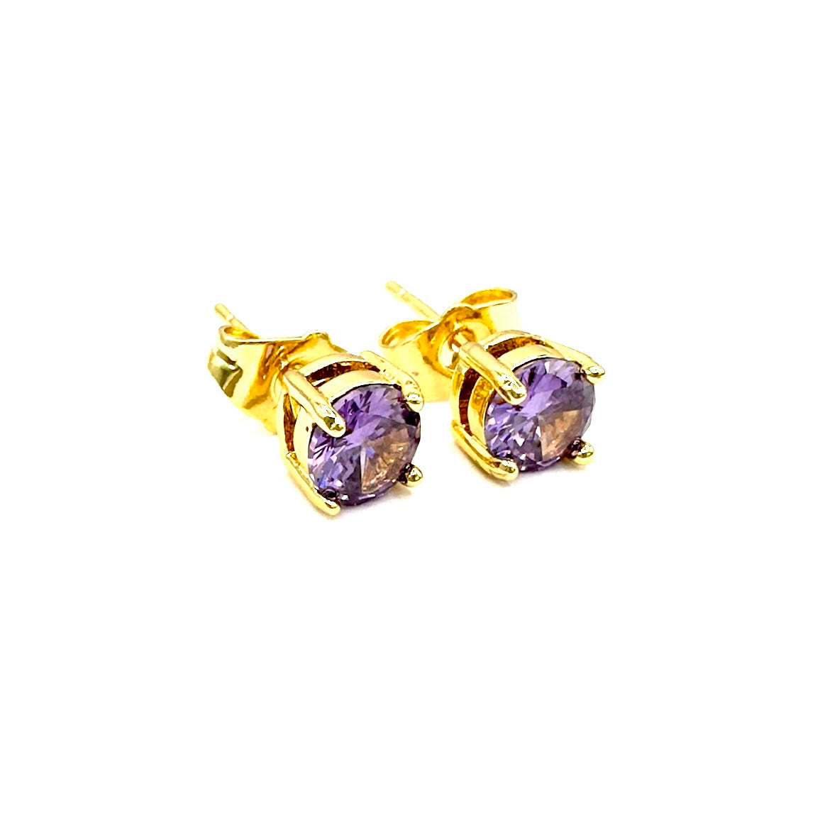 Orecchini punto luce swarovski oro