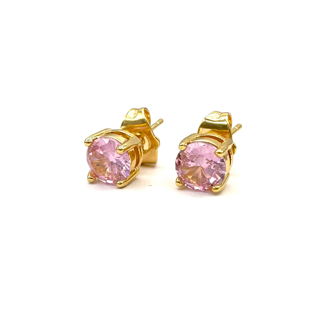 Orecchini punto luce swarovski oro