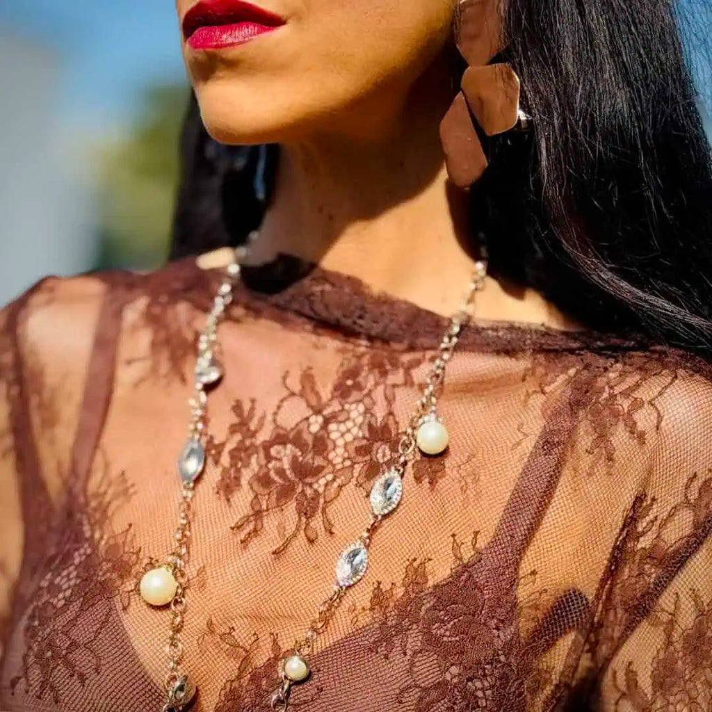 Collana dorata donna