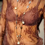 Collana dorata donna
