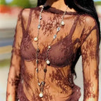 Collana dorata donna