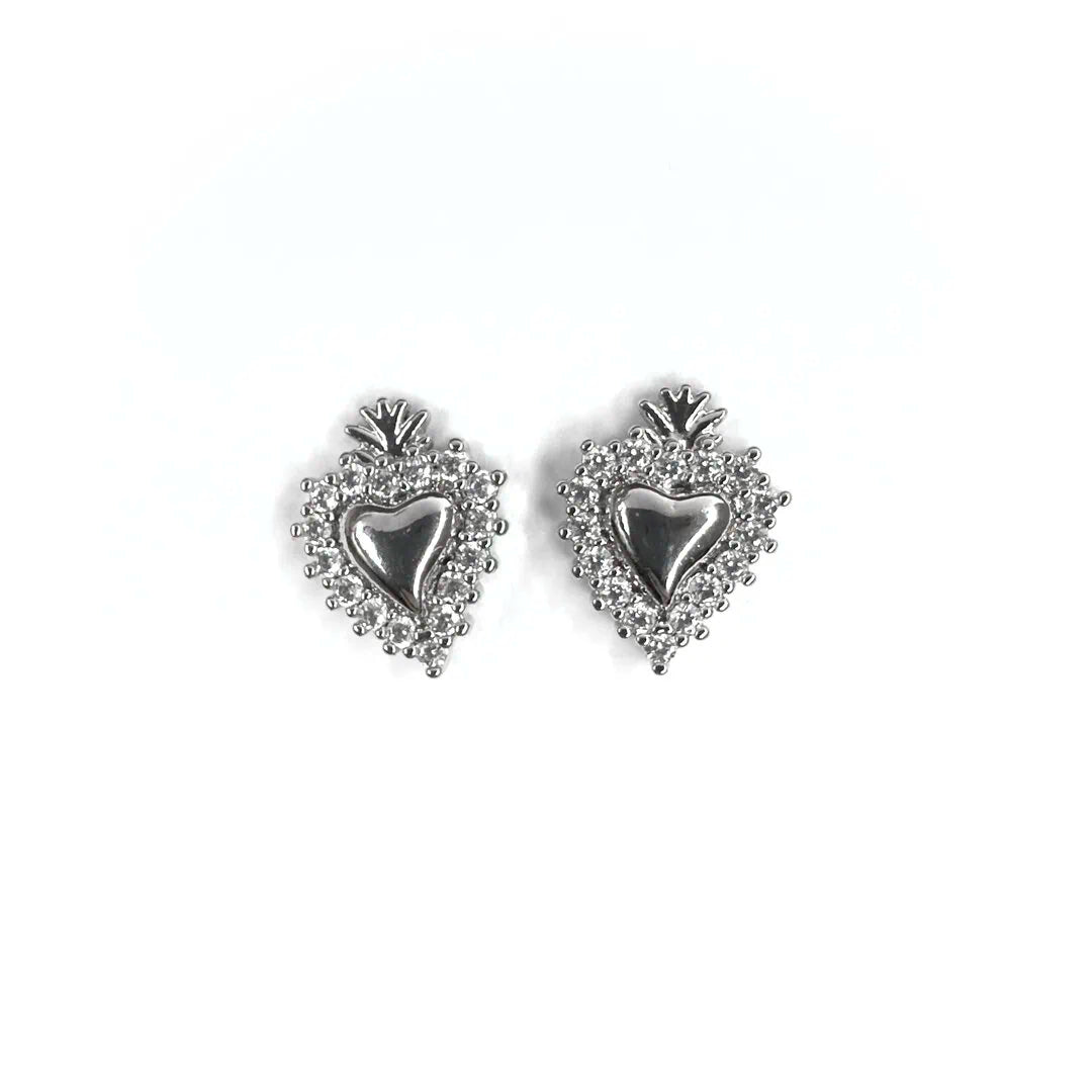 Orecchini cuore sacro