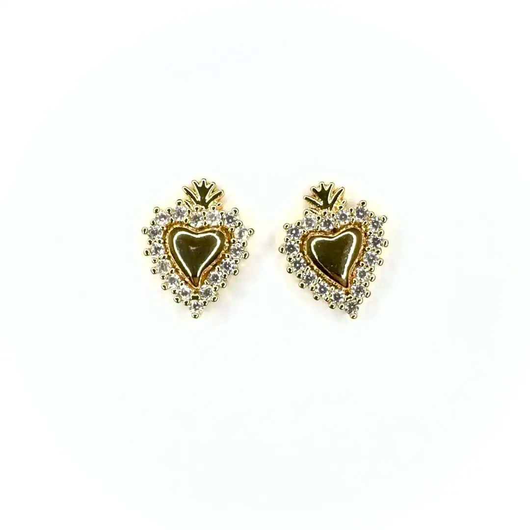 Orecchini cuore sacro