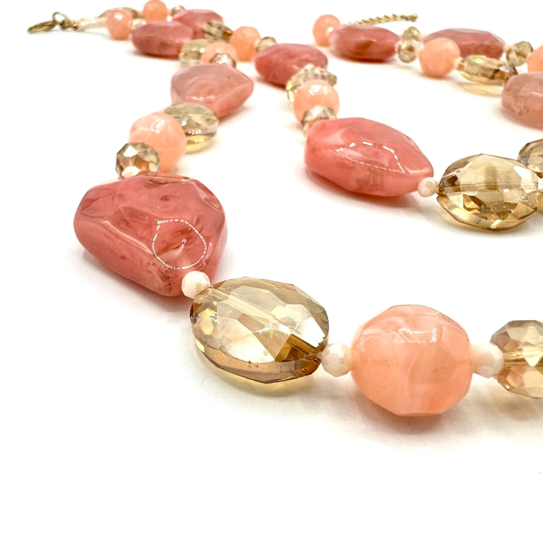 Collana con pietre dure colorate doppia Euphoria