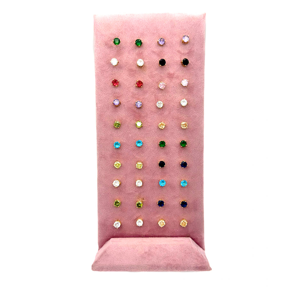 Orecchini punto luce swarovski oro