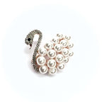 Spilla swarovski cigno