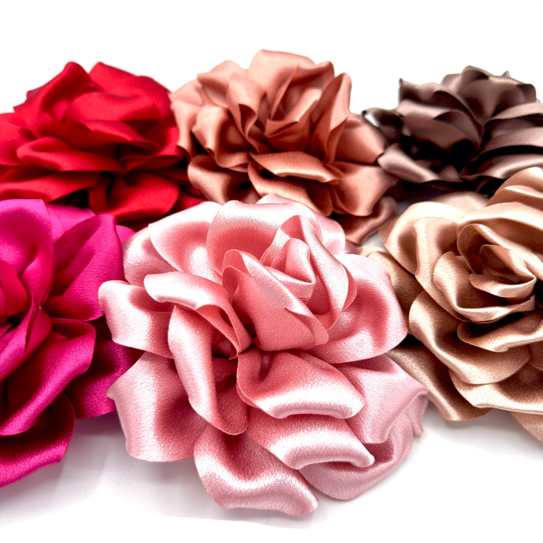 Spilla donna Mega Rosa in raso