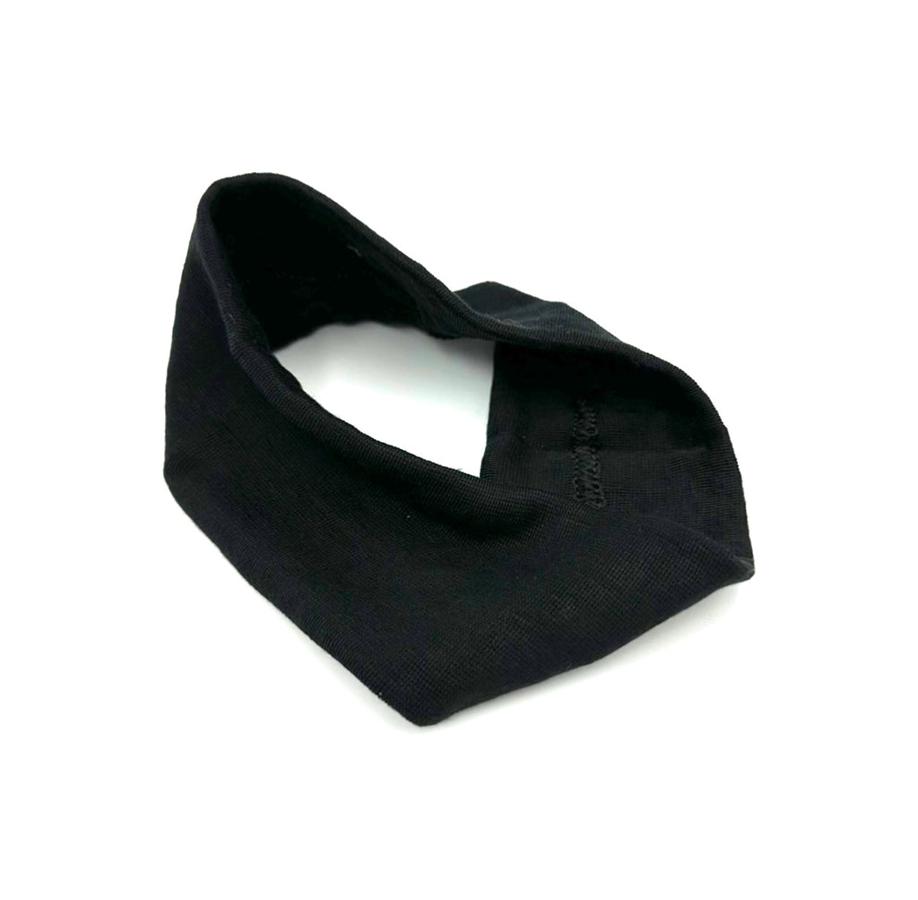 Fascia nera capelli basic