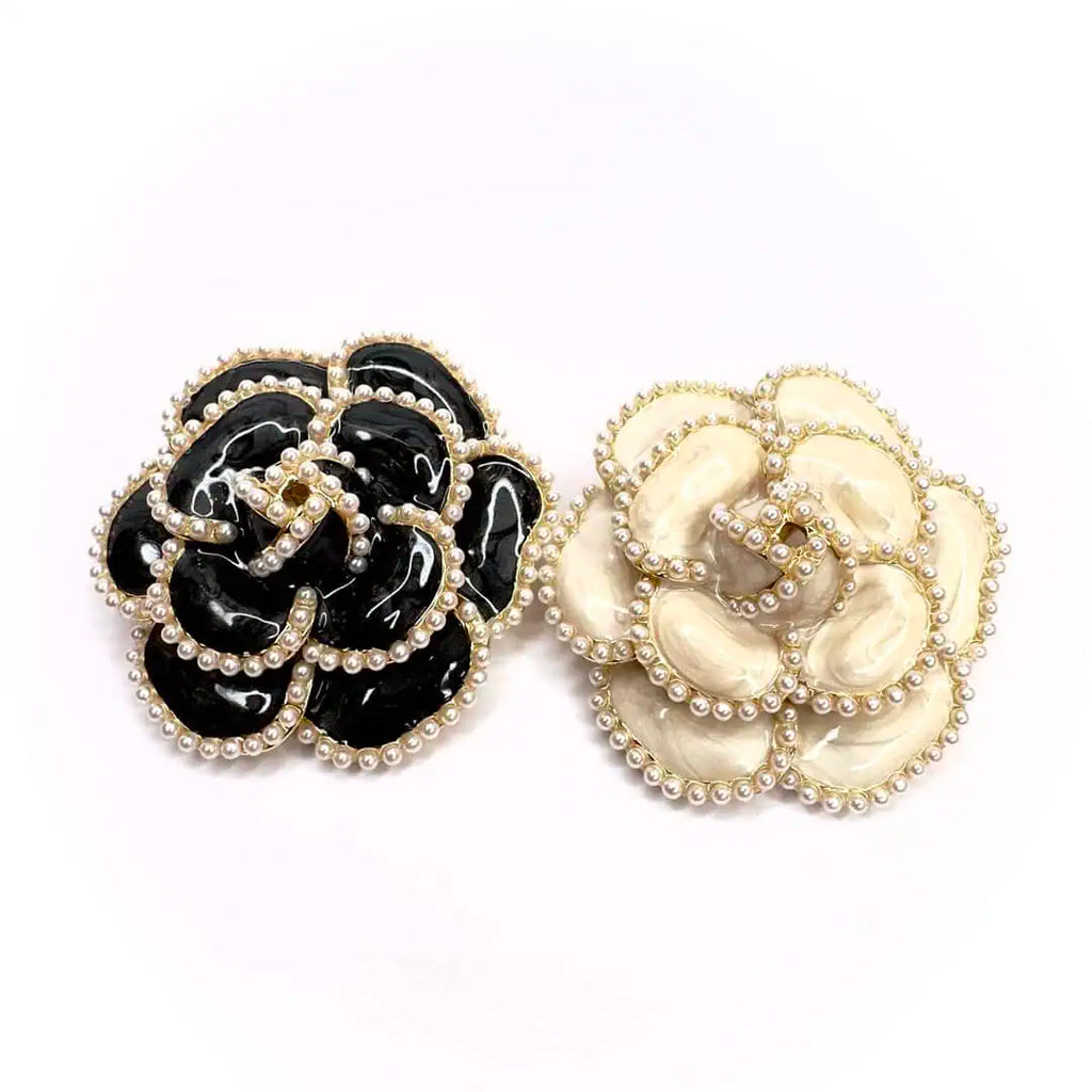 spilla con fiore