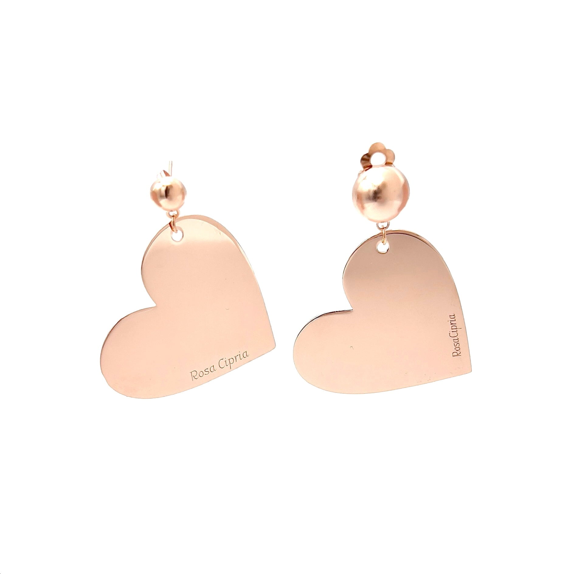 Orecchini cuore oro rosa best seller