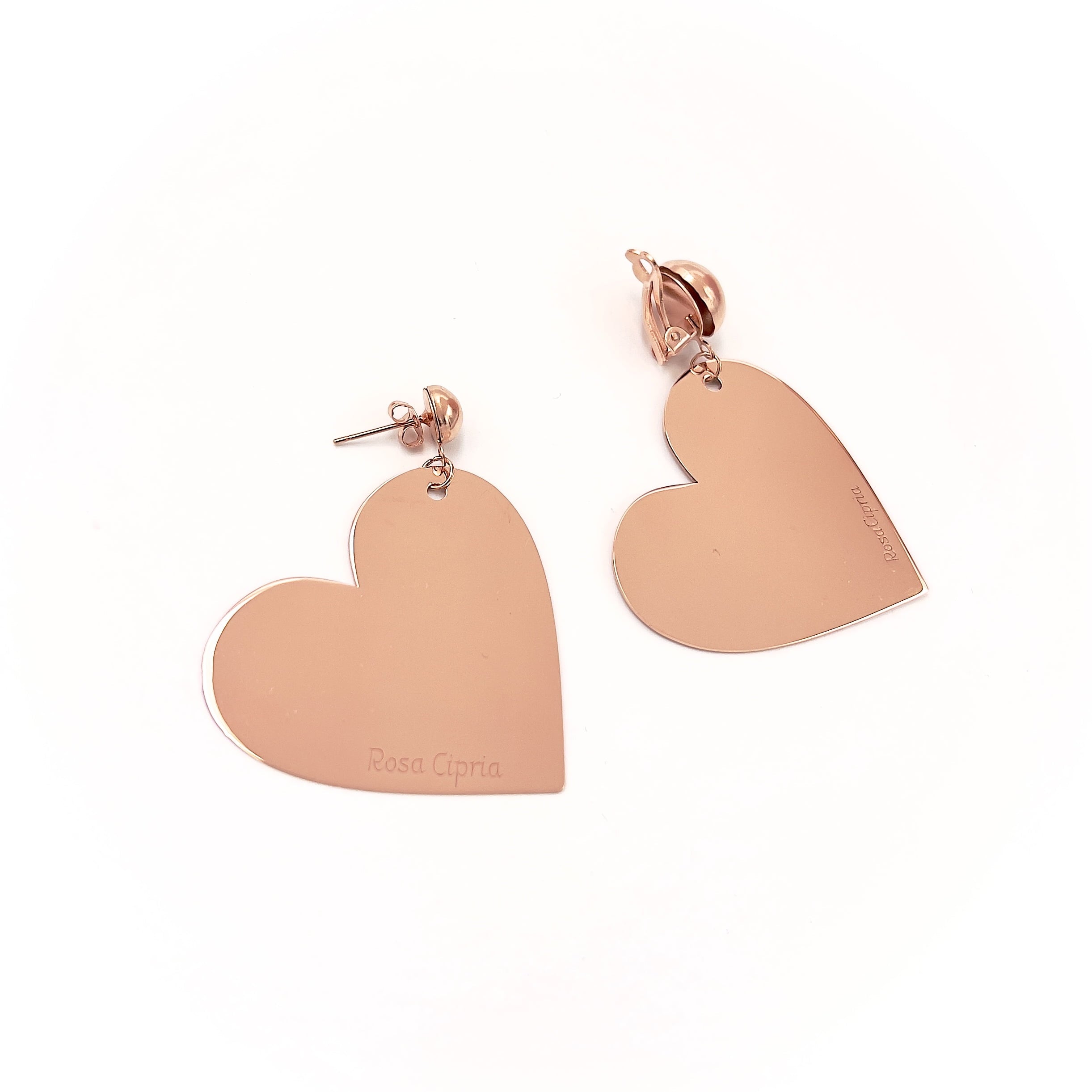 Orecchini cuore oro rosa best seller