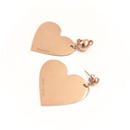 Orecchini cuore oro rosa best seller