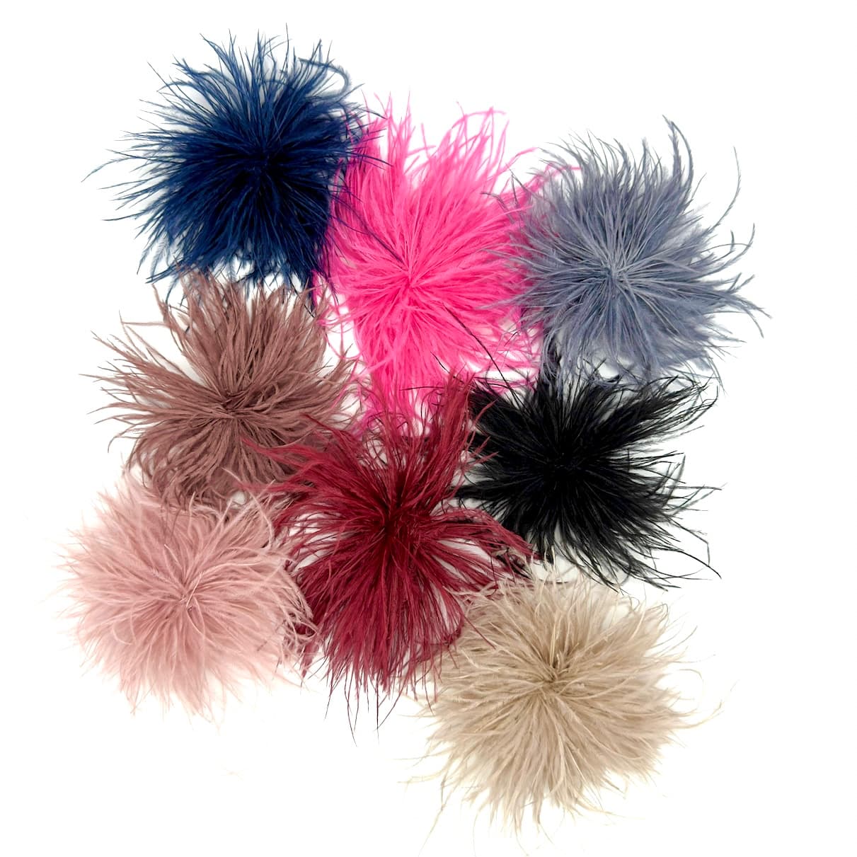 Spilla piume Anemone