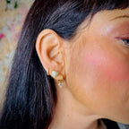 orecchini cuore strass