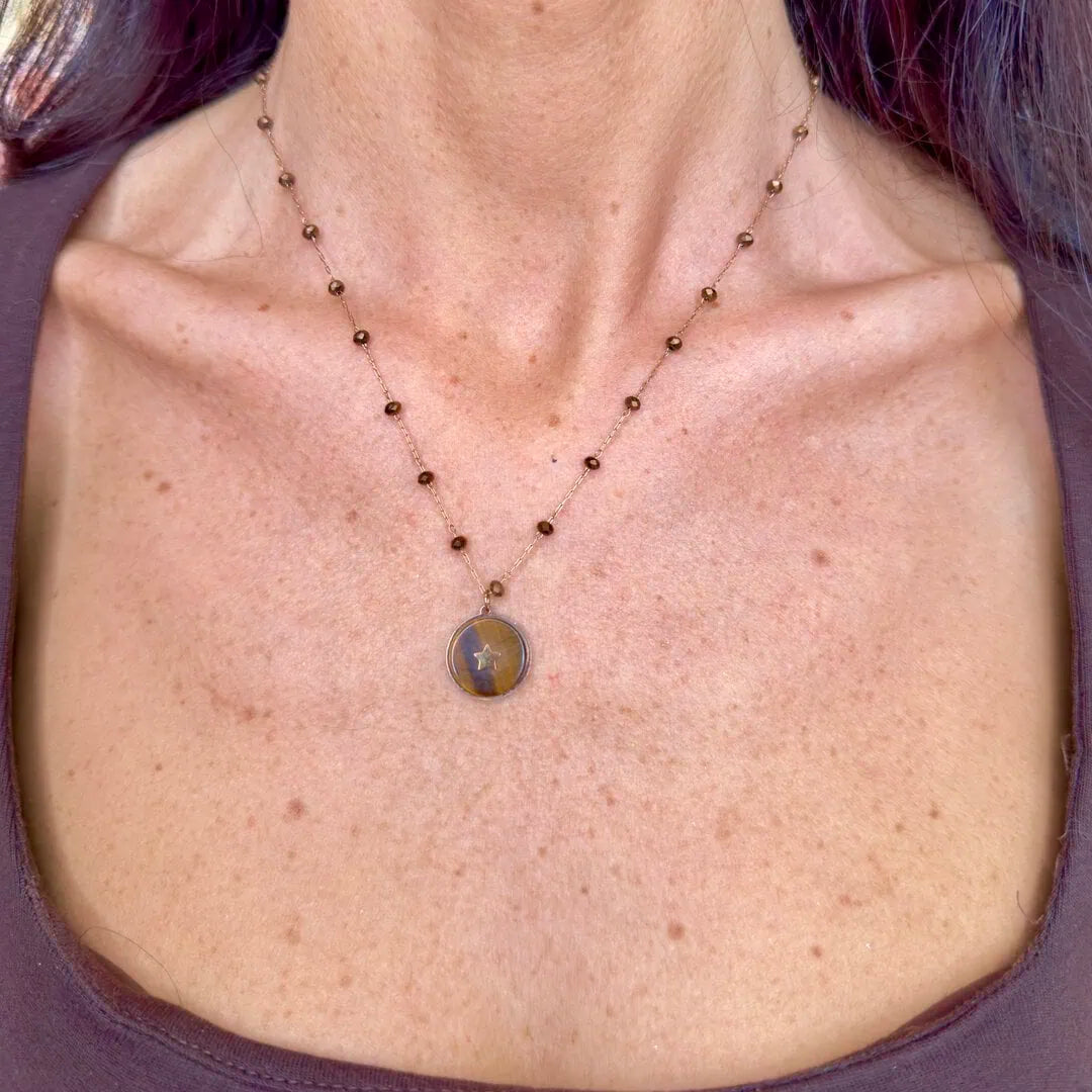 collana moneta bronzo