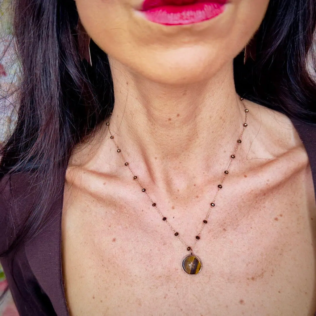 collana moneta bronzo