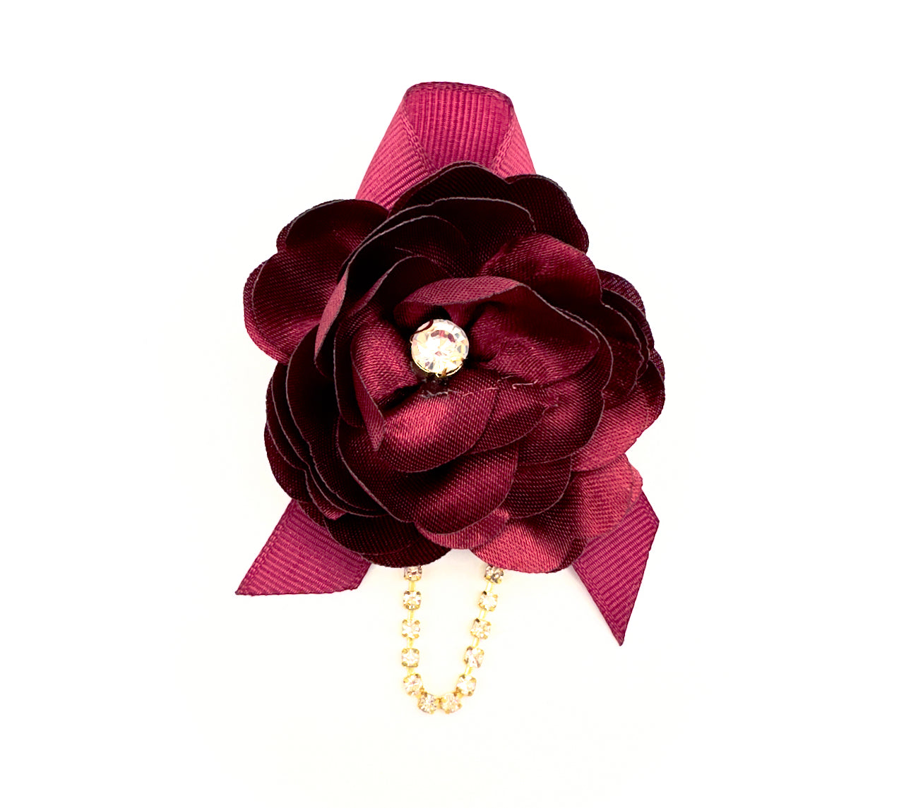 Spilla Rosa con catena