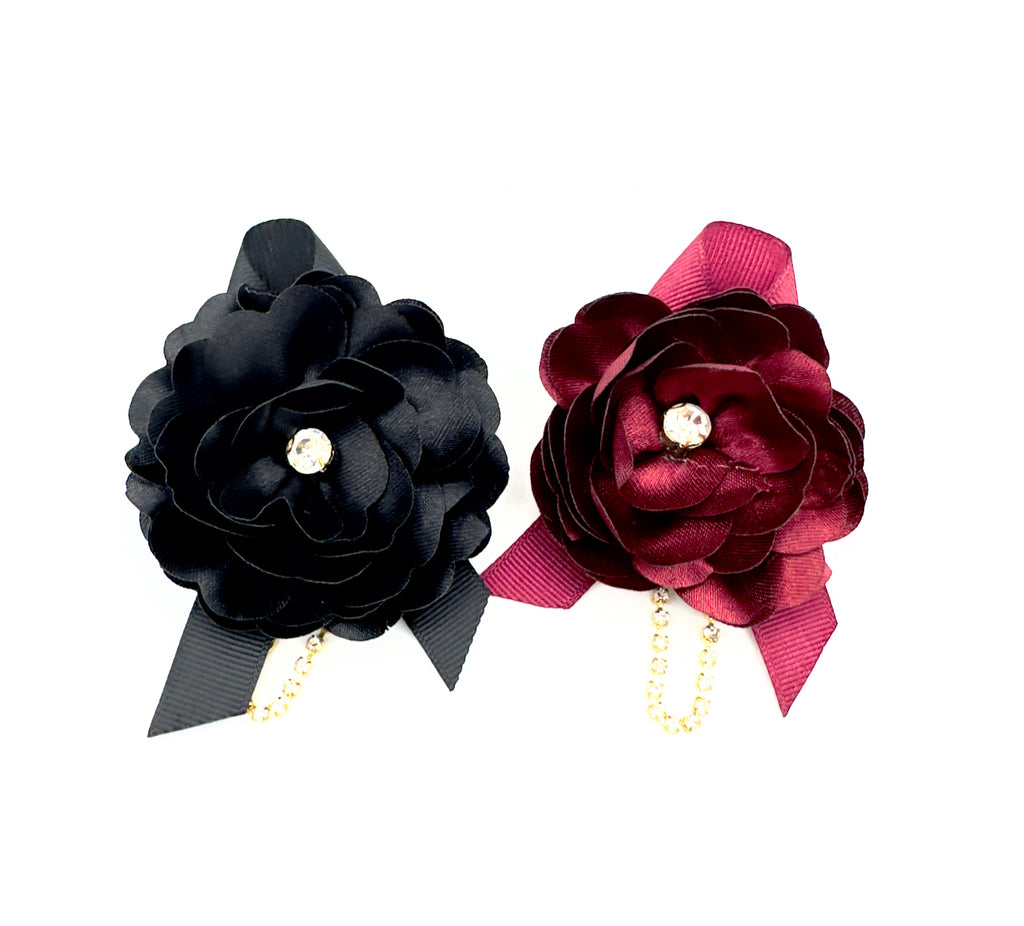 Spilla Rosa con catena