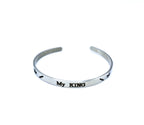 Bracciale con Scritta oro rosa