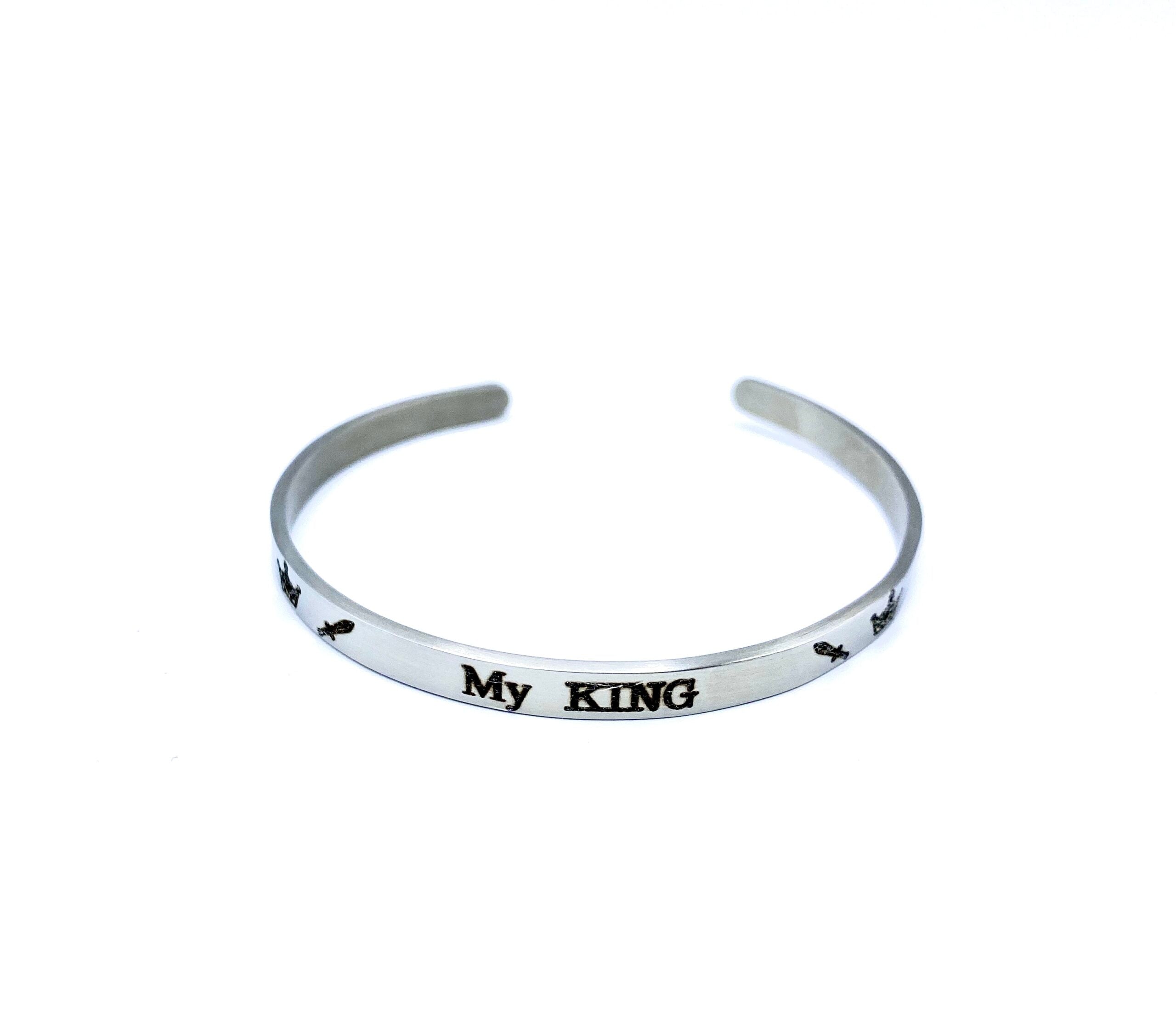 Bracciale con Scritta oro rosa