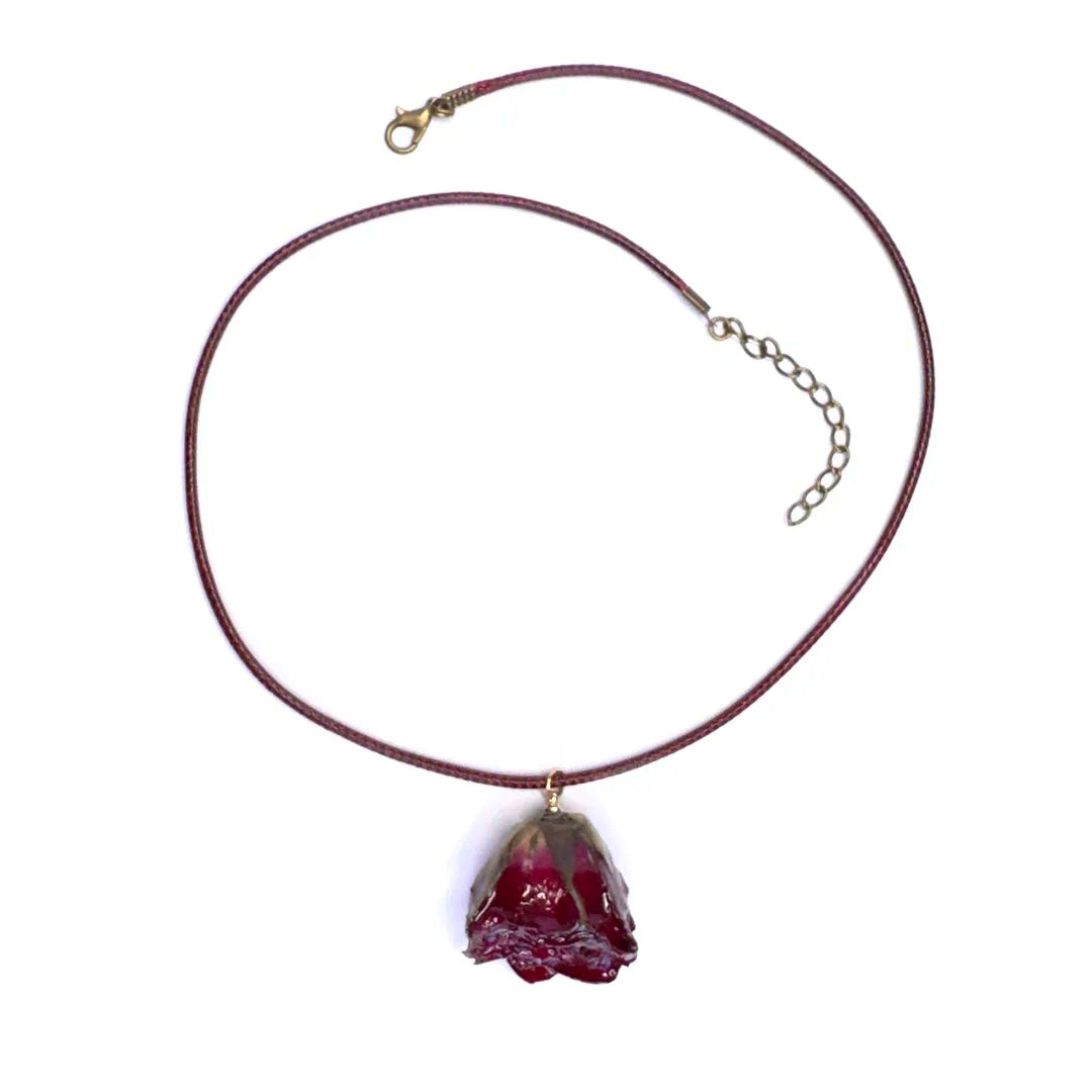 Collana con rosa