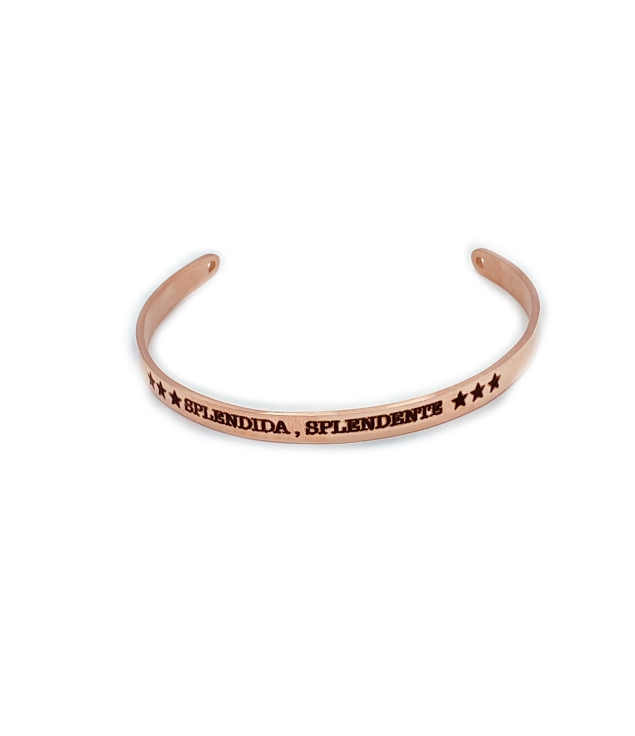 Bracciale con Scritta oro rosa
