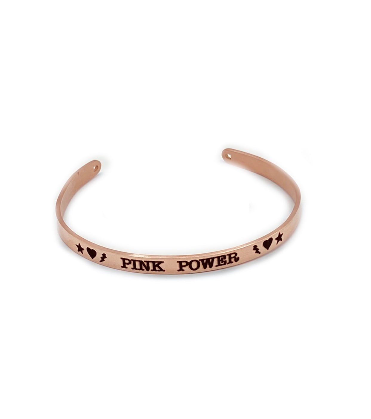 Bracciale con Scritta oro rosa