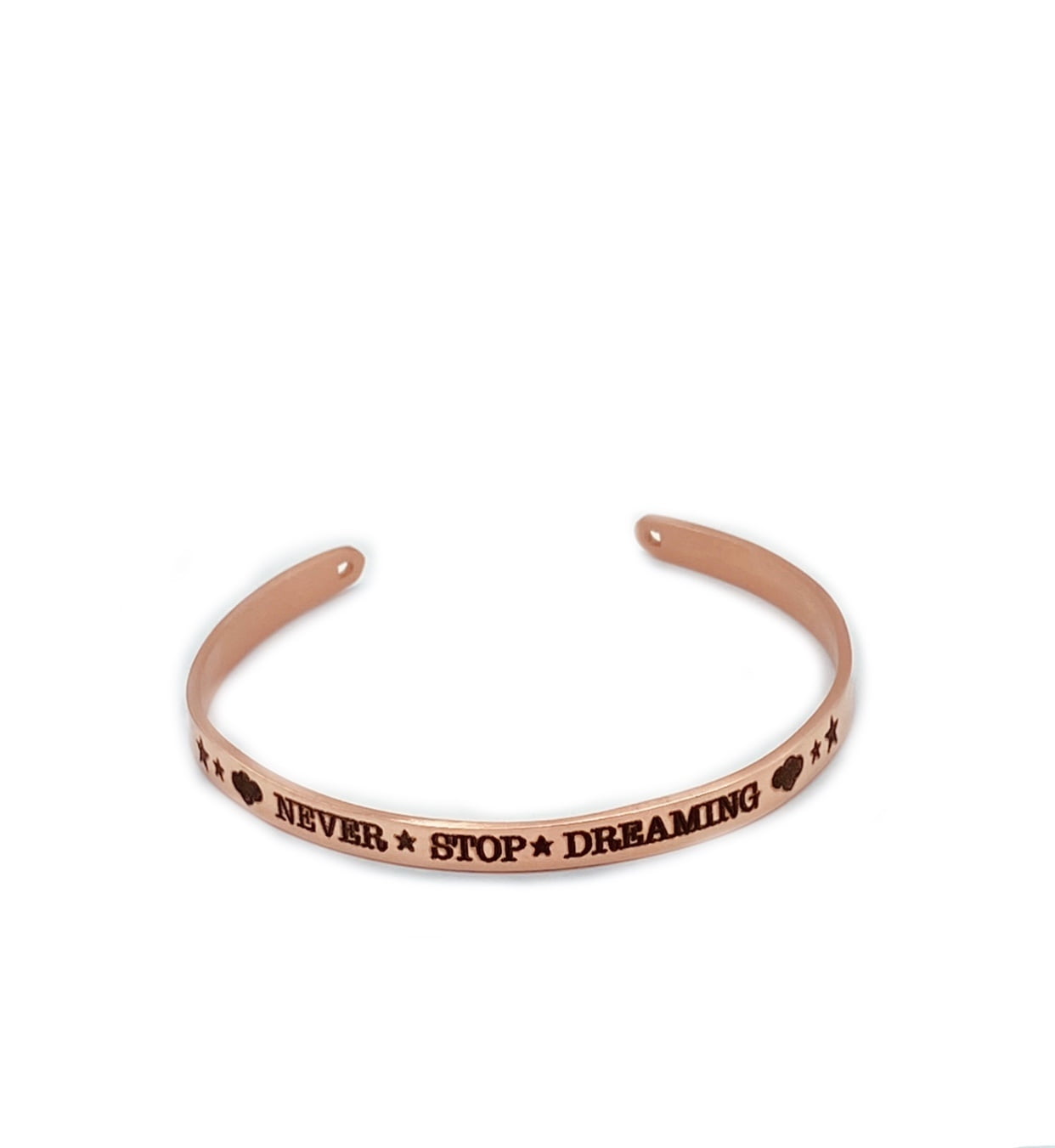 Bracciale con Scritta oro rosa