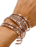 bracciale rigido con scritta