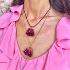 collana con rosa