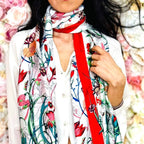 Foulard a fiori