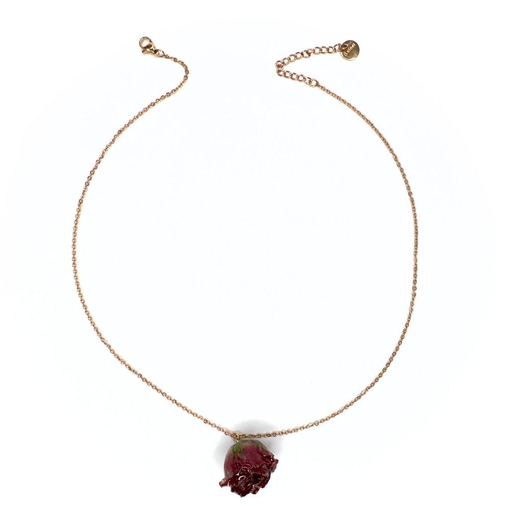 Collana rosa catena Amaranto Botanic