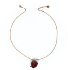 Collana rosa catena Amaranto Botanic