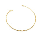 Cavigliera donna oro Catena Torchon
