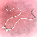 Collana con quadrifoglio cordino Serendipity