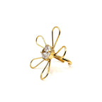 Anello Fiore oro con pietra