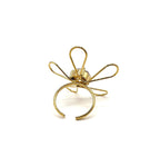 Anello Fiore oro con pietra