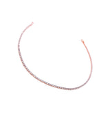 Girocollo Tennis Oro Rosa / Argento