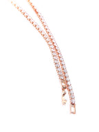 Girocollo Tennis Oro Rosa / Argento