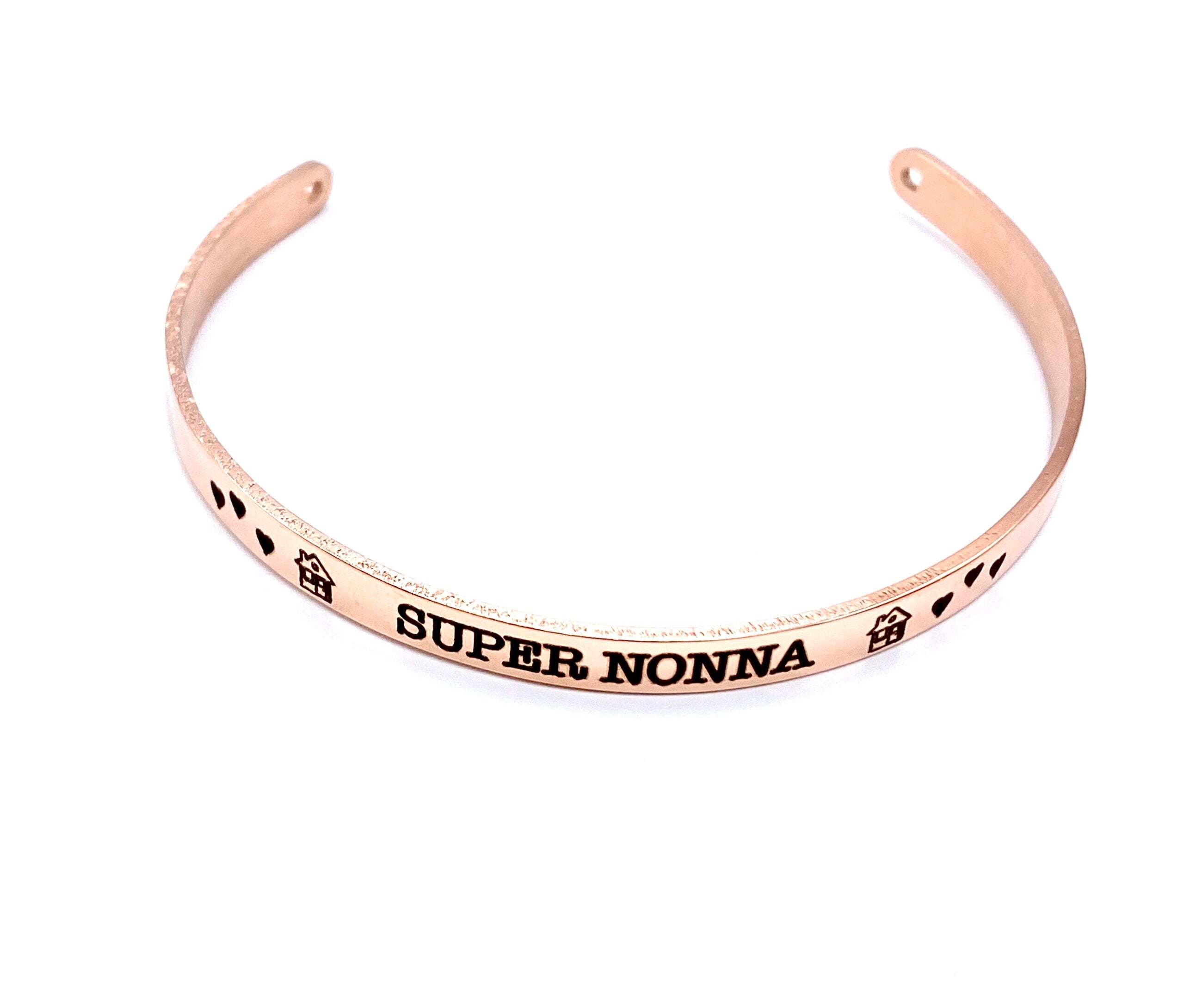 Bracciale con Scritta oro rosa