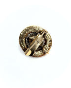 Spilla tonda vintage pietra