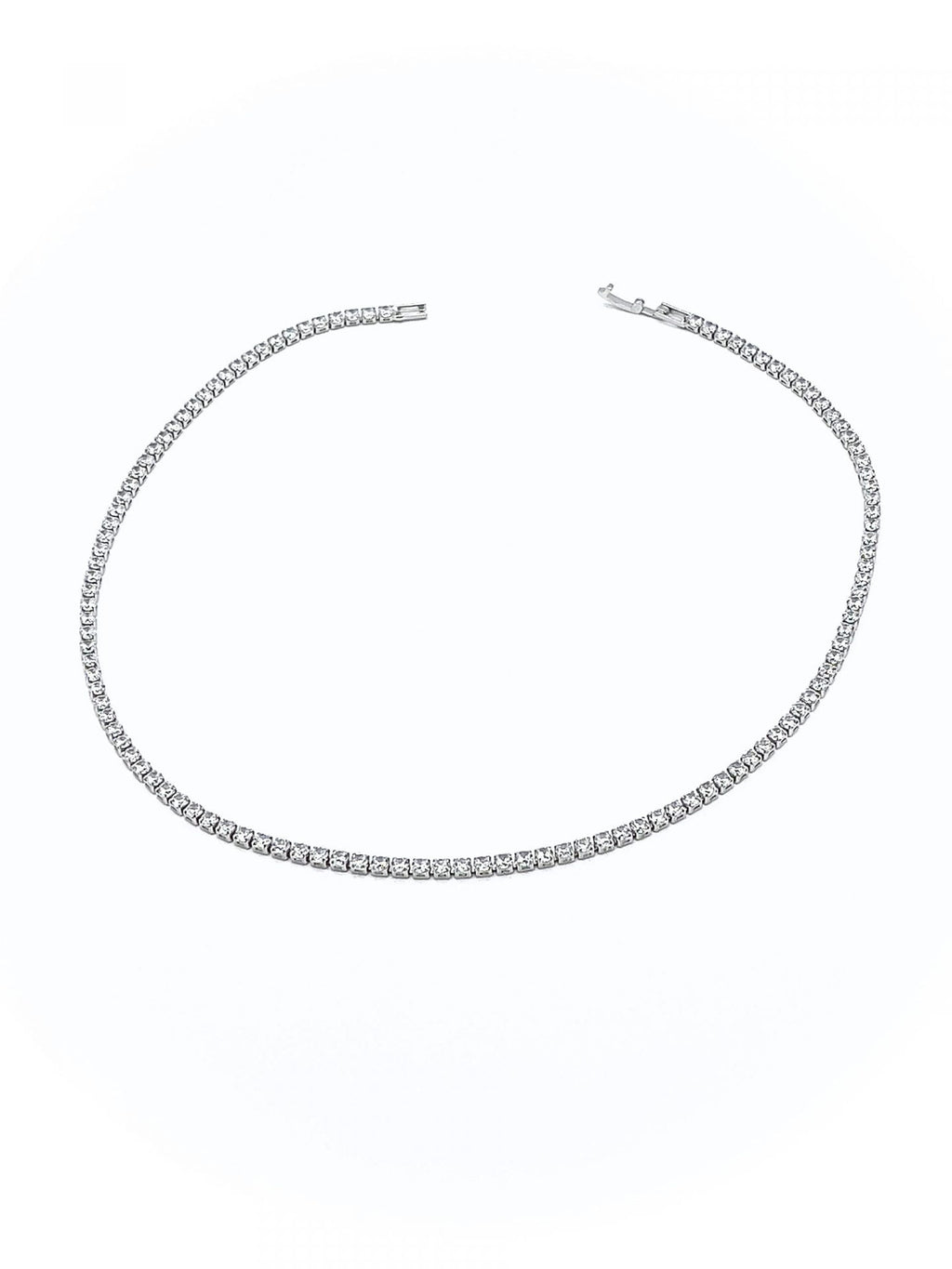 Girocollo Tennis Oro Rosa / Argento
