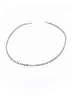 Girocollo Tennis Oro Rosa / Argento